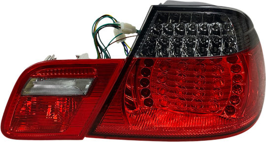 Задни Светлини LED BMW E46 Купе 1998-2003 Тъмни Светлини Комплект 2 Бройки
