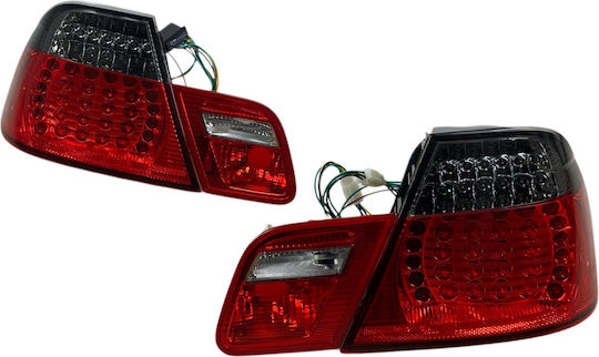 Задни Светлини LED BMW E46 Купе 1998-2003 Тъмни Светлини Комплект 2 Бройки