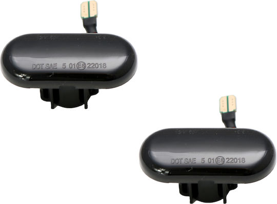 Tinted Flash LED Renault Clio Kangoo Laguna Megane Twingo Smart Fortwo 450 2 Pieces