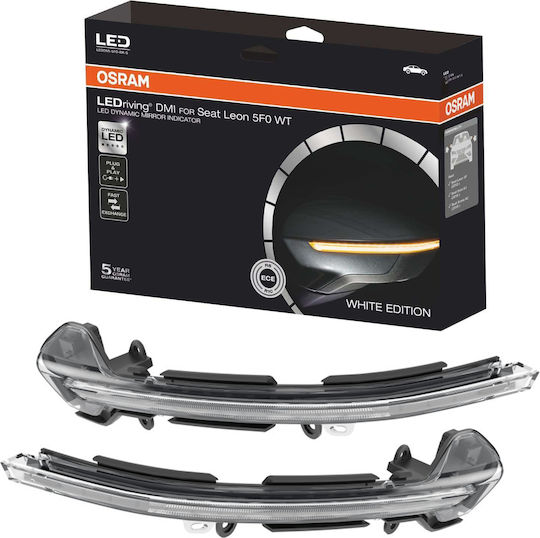 Set 2 Led Dynamic Turn Signal Modules White Audi A3 8v 2013 Osram