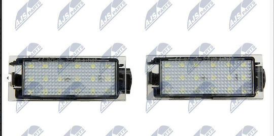 Светлини за регистрационен номер Renault Clio III 3d 5d 2005- Clio IV 3d 5d 2012- Kadjar 2015- Laguna II 2001- Laguna III 2007