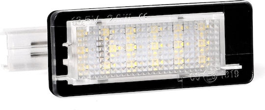 M-Tech License Plate Lights Led 12V for Renault Captur / Megane / Modus 2pcs