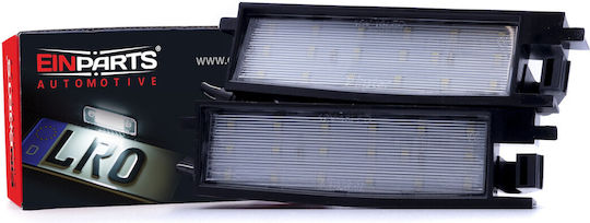 Einparts LED License Plate Lights Toyota Auris 1999-2005 2 Pieces