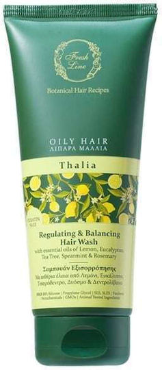 Fresh Line Thalia Regulating & Balancing Șampon Împotriva Mătreții pentru Păr Gras 200ml