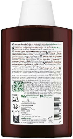 Klorane Quinine Strength Thinning Hair Loss Shampoos against Hair Loss for All Hair Types 200ml