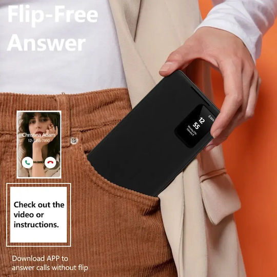 Tech-Protect Matte Wallet Δερμάτινο / Σιλικόνης Μαύρο (Galaxy S25+)