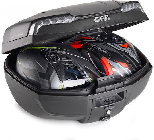 Givi Riviera Monolock Monolock Μπαγκαζιέρα Μοτοσυκλέτας 46lt Μαύρη