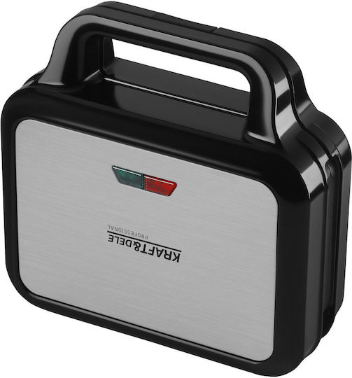 Kraft & Dele Sandwich-Maker mit Herausnehmbare Keramikplatten für 2 Toasts 1500W