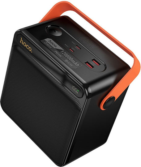 Hoco DB101A Power Bank 120000mAh 65W mit USB-A Ausgangsanschlüsse Schnellladung Schwarz