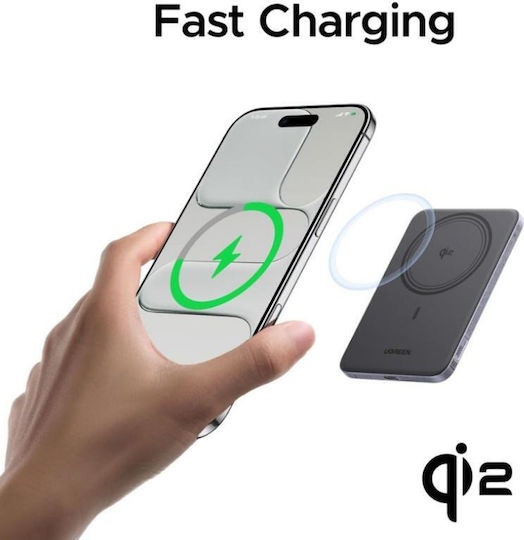 Ugreen PB580 MagSafe Power Bank 5000mAh 15W Power Delivery Γκρι