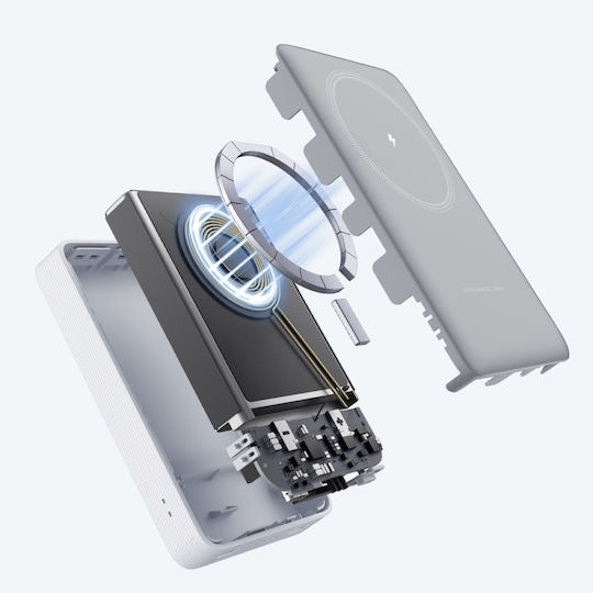 Cuktech WPB100N MagSafe Baterie externă 10000mAh 20W Alb