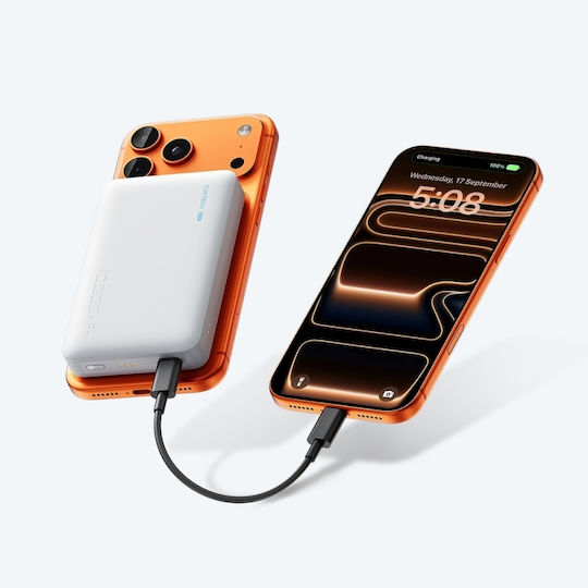 Cuktech WPB100N MagSafe Baterie externă 10000mAh 20W Alb
