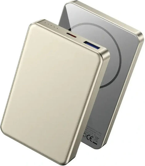 Wiwu P15-1 MagSafe Power Bank 10000mAh 15W Stromlieferung Gold