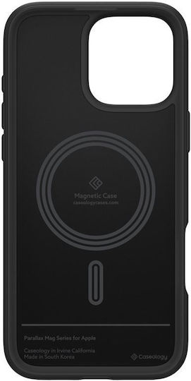 Caseology Parallax Mag Back Cover Σιλικόνης Matte Black (iPhone 16 Pro)