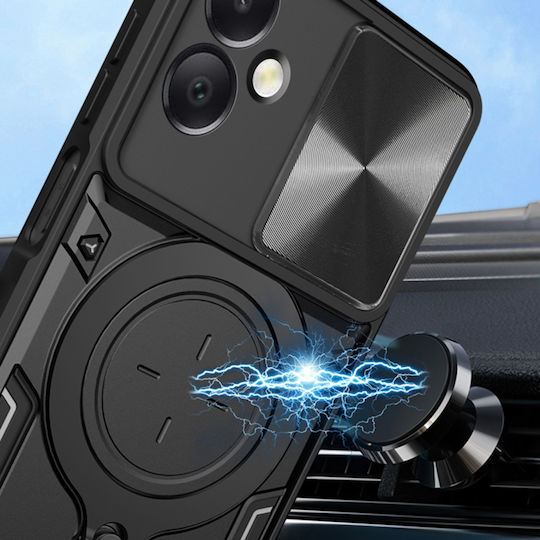 Techsuit Back Cover Silicone Black (Oppo A17)