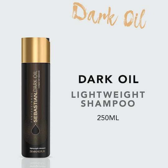 Sebastian Professional Dark Oil Shampoo für Lockige Haare Rekonstruktion/Nahrung & Hydratation 250ml