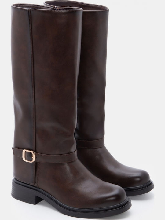 Suede Women's Boots Brown
