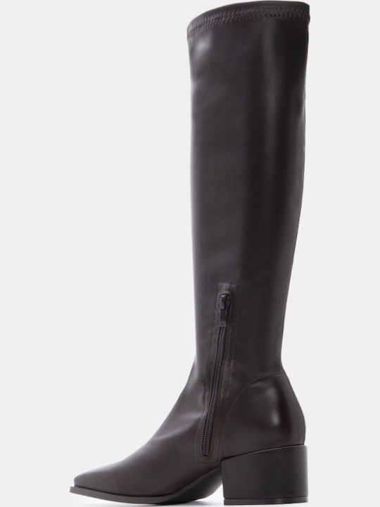 Damenstiefel mit Mittelhohem Absatz Braun