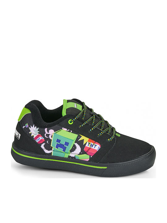Pro Παιδικά Sneakers με Ροδάκια Μαύρα