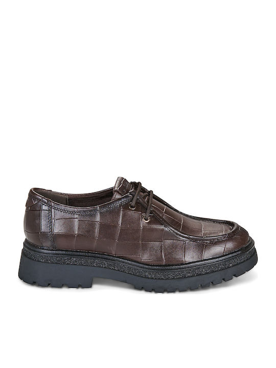 Damen Oxfords in Braun Farbe