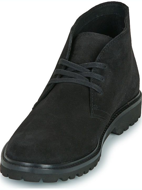 Suede Ανδρικά Μποτάκια Μαύρα
