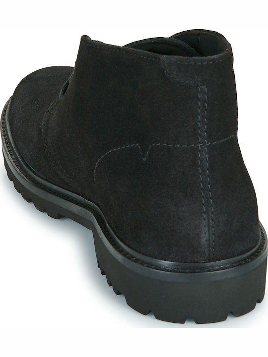 Suede Ανδρικά Μποτάκια Μαύρα