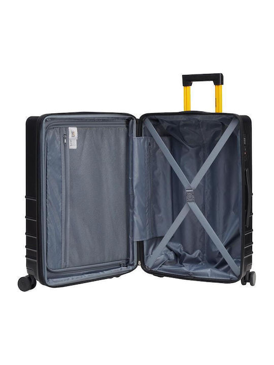 CAT Medium Hard Black Suitcase Height 65cm