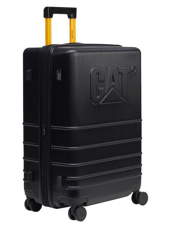 CAT Medium Hard Black Suitcase Height 65cm