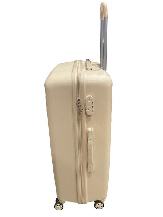 Jetbags Suitcases Hard Beige with 4 Wheels Set 3 Pcs