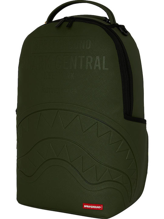 Sprayground Ученическа Раница За Гимназия С Джоб За Бутилка Shark Central All Star Green 29 x 15 x 45 см
