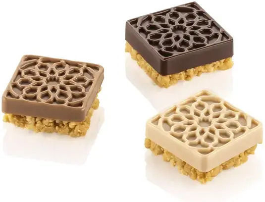 Silikomart Formă Pentru Bomboane De Ciocolată Din Silicon 4x4x1.6cm