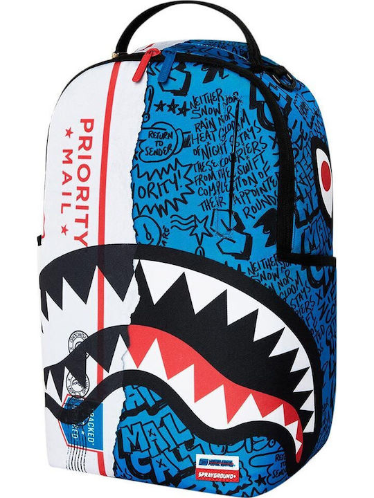 Sprayground Σχολική Τσάντα Πλάτης Γυμνασίου - Λυκείου με Θήκη για Παγούρι USPS Priority Package 29 x 15 x 45εκ