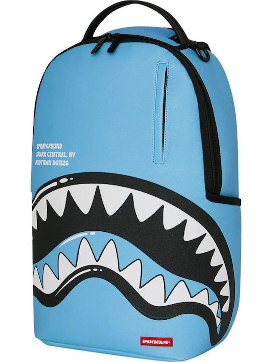 Sprayground School Backpack for Middle School - High School Backpacks Shark Central Bubbly Blue