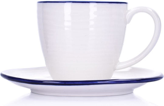 Duka Kaffeetasse aus Porzellan Weiß 200ml