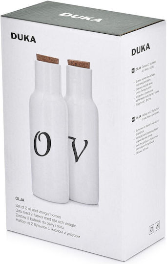 Duka Σετ Λαδόξιδο από Πορσελάνη με Ροή 300ml
