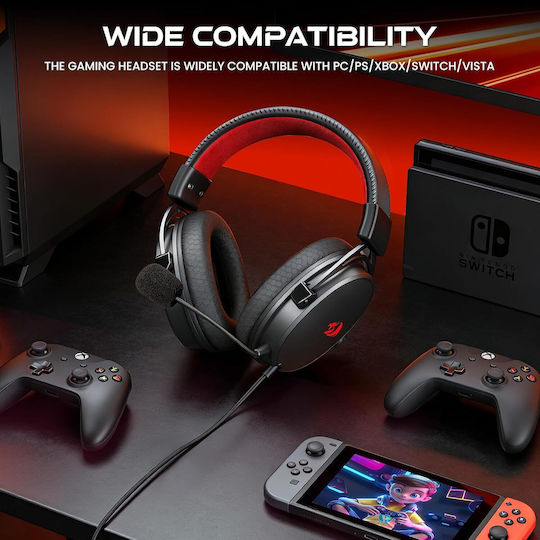 Redragon H541 Over Ear Gaming Headset με σύνδεση 3.5mm / USB for Nintendo Switch / PC / XBOX
