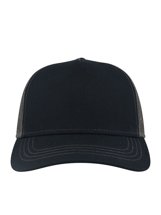 Atlantis S-rapper Canvas Five-Panel Jockey Hat Mesh 100% Cotton Canvas 270g Navy/Grey-975