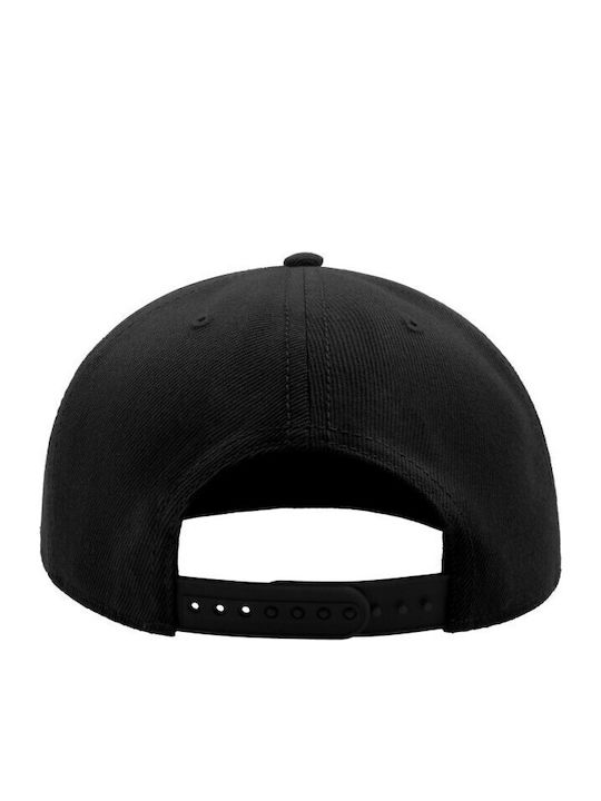 Atlantis 845 Snap Back Καπέλο Jockey 6 Panel Flat Γείσο – 100% Ακρυλικό Black