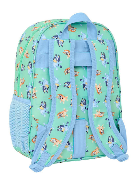 Safta Bluey School Bag Trolley Green