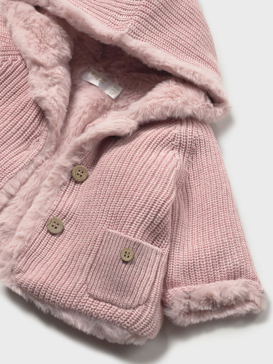 Kids Cotton Cardigan Pink Light