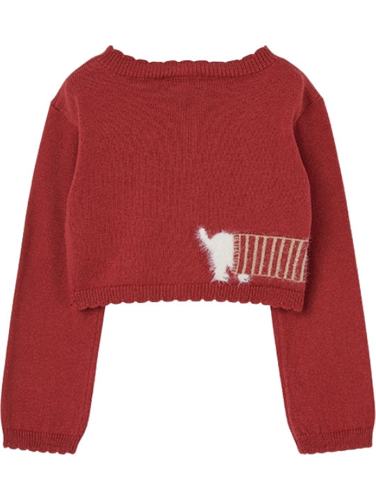 Kinder-Strickjacke Baumwollrote