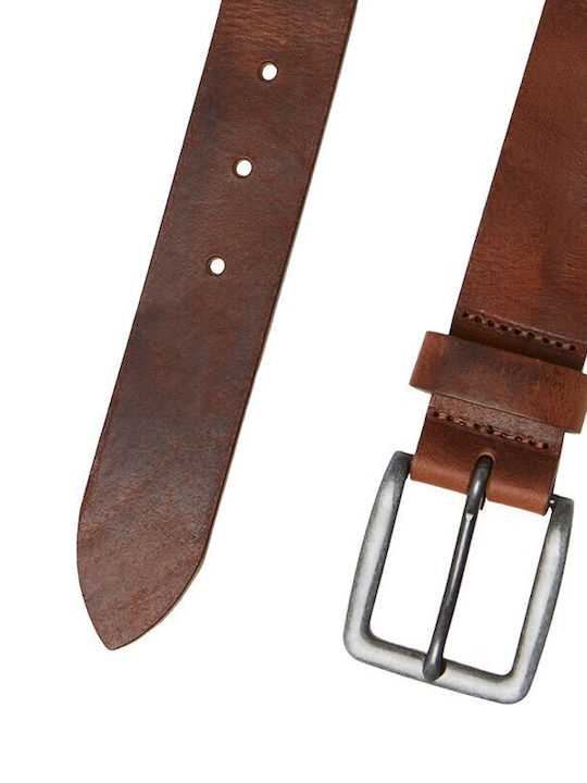 Men's Leather Belt Orange