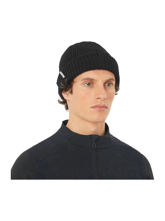 Beanie Căciulă bărbătească tricotată în culoare neagră