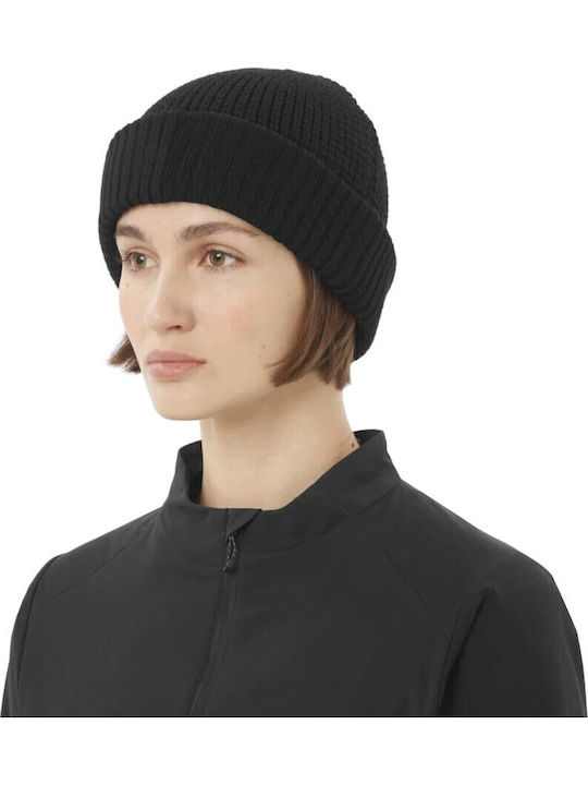 Beanie Căciulă bărbătească tricotată în culoare neagră