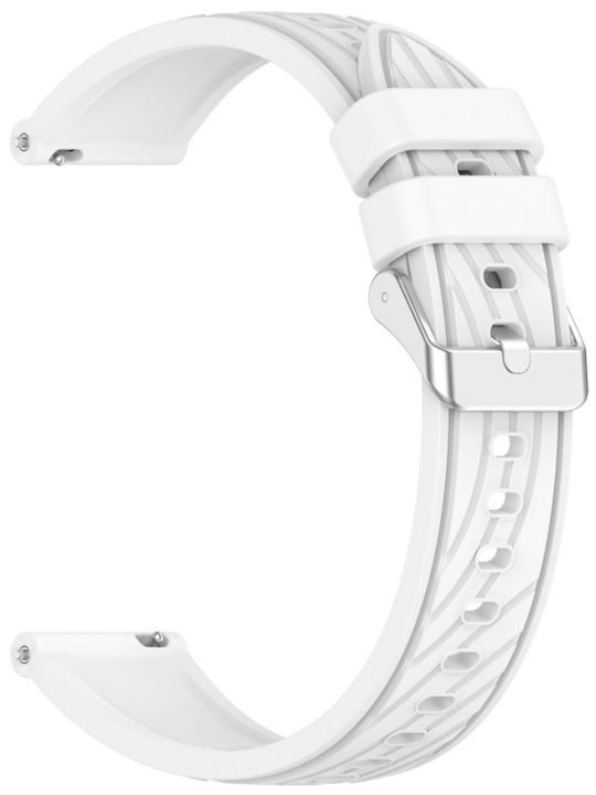 Silicone Rubber Strap White 20mm Silicone Rubber Strap White 20mm