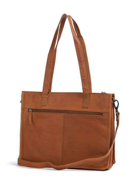 Leather Women's Tote Bag Tabac Brown