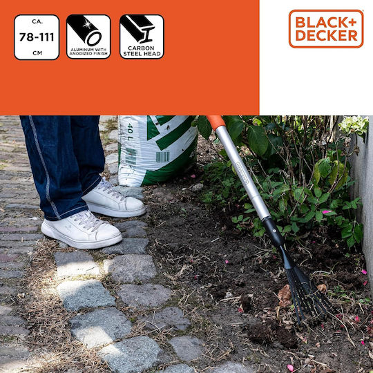 Black & Decker Гребло за листа с дръжка 111 см