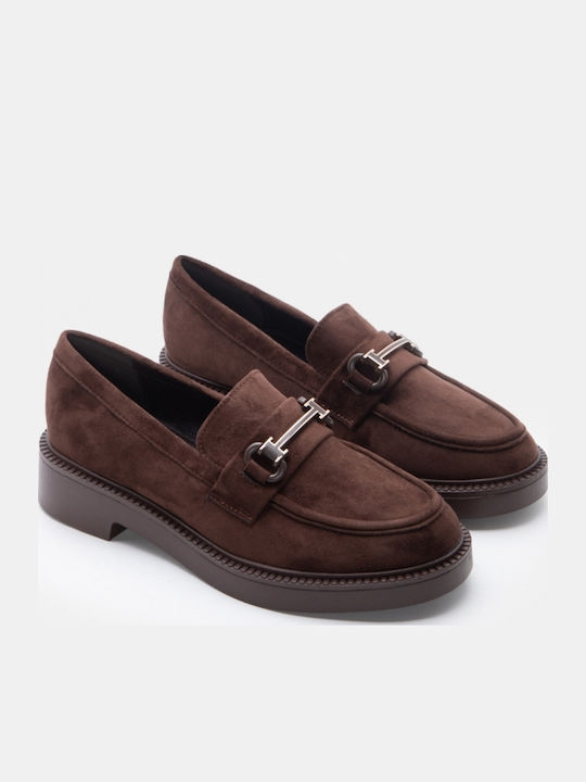 Women's Loafers In Brown Color