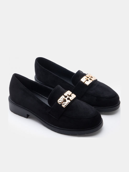 Women's Moccasins In Black Color