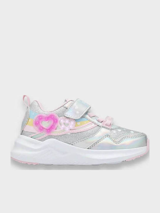 Kinder Sneaker mit Lichtern Silber